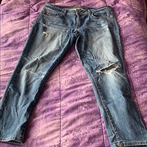 American Eagle Faded Ripped Jeans